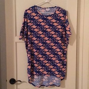 Flamingo print Irma from LulaRoe